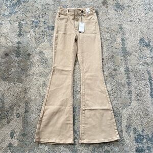 Judy Blue Khaki Stretch flare jeans size 25 Tummy Control NWT